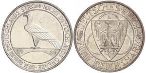 5 Mark República de Weimar (1918-1933) Plata 