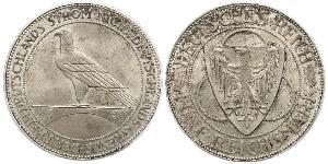 5 Mark República de Weimar (1918-1933) Plata 