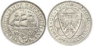 5 Mark República de Weimar (1918-1933) Plata 