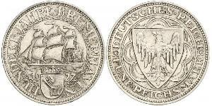 5 Mark República de Weimar (1918-1933) Plata 