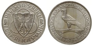 5 Mark República de Weimar (1918-1933) Plata 