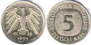 5 Mark Germania Rame/Nichel 