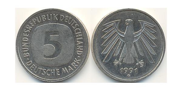 5 Mark Germania Rame/Nichel 