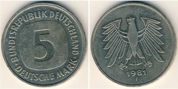 5 Mark Germania Rame/Nichel 