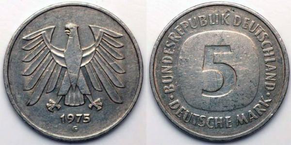5 Mark Germania Rame/Nichel 