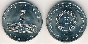5 Mark Repubblica Democratica Tedesca (1949-1990) Rame/Nichel 