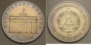 5 Mark Repubblica Democratica Tedesca (1949-1990) Rame/Zinco/Nichel 