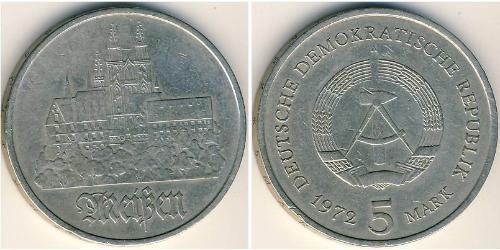 5 Mark Repubblica Democratica Tedesca (1949-1990) Rame/Zinco/Nichel 