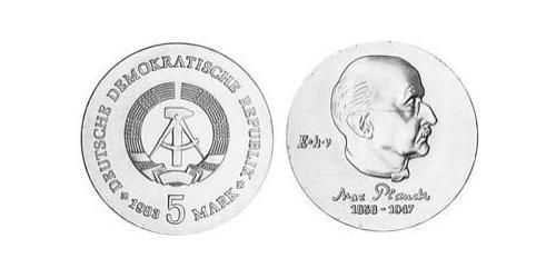 5 Mark Repubblica Democratica Tedesca (1949-1990) Rame/Zinco/Nichel 