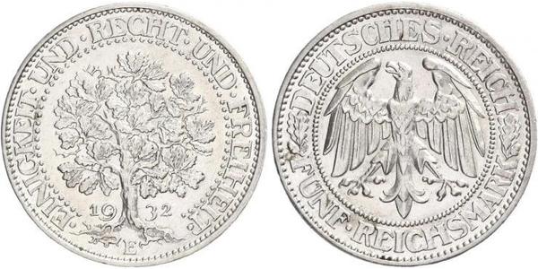 5 Mark Deutschland / Weimarer Republik (1918-1933) Silber 