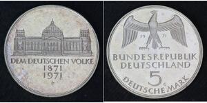 5 Mark Geschichte der Bundesrepublik Deutschland (1949-1990) Silber 