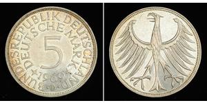 5 Mark Geschichte der Bundesrepublik Deutschland (1949-1990) Silber 