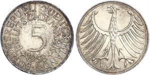 5 Mark Geschichte der Bundesrepublik Deutschland (1949-1990) Silber 
