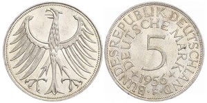 5 Mark Geschichte der Bundesrepublik Deutschland (1949-1990) Silber 