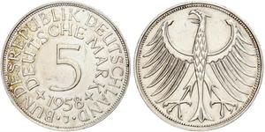 5 Mark Geschichte der Bundesrepublik Deutschland (1949-1990) Silber 