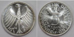 5 Mark Geschichte der Bundesrepublik Deutschland (1949-1990) Silber 