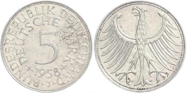 5 Mark Geschichte der Bundesrepublik Deutschland (1949-1990) Silber 