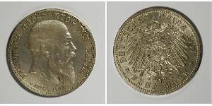 5 Mark Grand Duchy of Baden (1806-1918) Silber Friedrich I. (Baden, Großherzog) (1826 - 1907)