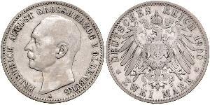 5 Mark Großherzogtum Oldenburg (1814 - 1918) Silber Friedrich August III. (Sachsen) (1865-1932)