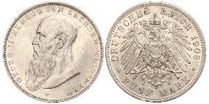 5 Mark Herzogtum Sachsen-Meiningen (1680 - 1918) Silber Georg II. (Sachsen-Meiningen)