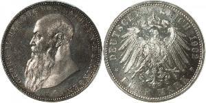 5 Mark Herzogtum Sachsen-Meiningen (1680 - 1918) Silber Georg II. (Sachsen-Meiningen)