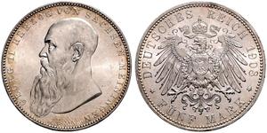 5 Mark Herzogtum Sachsen-Meiningen (1680 - 1918) Silber Georg II. (Sachsen-Meiningen)