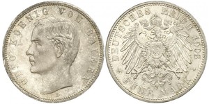 5 Mark Königreich Bayern (1806 - 1918) Silber Otto (Bayern)(1848 – 1916)