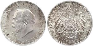 5 Mark Königreich Bayern (1806 - 1918) Silber Ludwig III. (Bayern) (1845 – 1921)