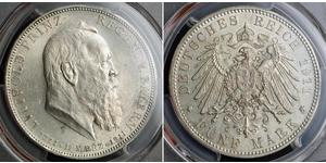 5 Mark Königreich Bayern (1806 - 1918) Silber Otto (Bayern)(1848 – 1916)