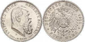 5 Mark Königreich Bayern (1806 - 1918) Silber Otto (Bayern)(1848 – 1916)