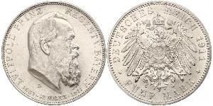 5 Mark Königreich Bayern (1806 - 1918) Silber Otto (Bayern)(1848 – 1916)