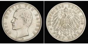 5 Mark Königreich Bayern (1806 - 1918) Silber Otto (Bayern)(1848 – 1916)