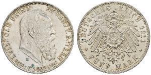 5 Mark Königreich Bayern (1806 - 1918) Silber Otto (Bayern)(1848 – 1916)