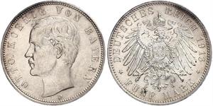 5 Mark Königreich Bayern (1806 - 1918) Silber Otto (Bayern)(1848 – 1916)