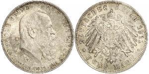5 Mark Königreich Bayern (1806 - 1918) Silber Otto (Bayern)(1848 – 1916)