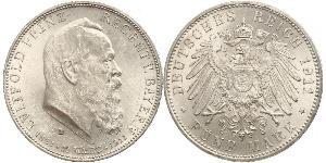 5 Mark Königreich Bayern (1806 - 1918) Silber Otto (Bayern)(1848 – 1916)