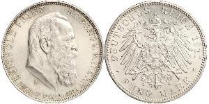 5 Mark Königreich Bayern (1806 - 1918) Silber Otto (Bayern)(1848 – 1916)