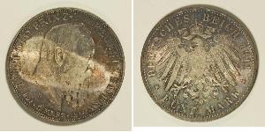 5 Mark Königreich Bayern (1806 - 1918) Silber Otto (Bayern)(1848 – 1916)