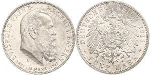 5 Mark Königreich Bayern (1806 - 1918) Silber Otto (Bayern)(1848 – 1916)