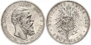 5 Mark Königreich Preußen (1701-1918) Silber Friedrich III. (Deutsches Reich) (1831-1888)