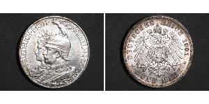5 Mark Königreich Preußen (1701-1918) Silber Wilhelm II, German Emperor (1859-1941)