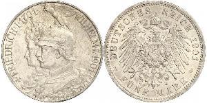 5 Mark Königreich Preußen (1701-1918) Silber Wilhelm II, German Emperor (1859-1941)