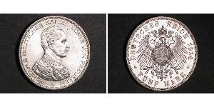 5 Mark Königreich Preußen (1701-1918) Silber Wilhelm II, German Emperor (1859-1941)