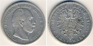 5 Mark Königreich Preußen (1701-1918) Silber Wilhelm I, German Emperor (1797-1888)