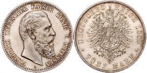 5 Mark Königreich Preußen (1701-1918) Silber Friedrich III. (Deutsches Reich) (1831-1888)