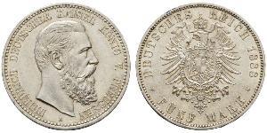5 Mark Königreich Preußen (1701-1918) Silber Friedrich III. (Deutsches Reich) (1831-1888)