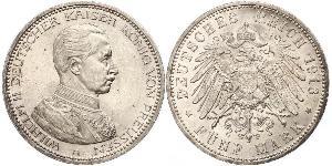 5 Mark Königreich Preußen (1701-1918) Silber Wilhelm II, German Emperor (1859-1941)