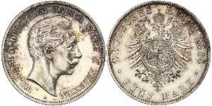 5 Mark Königreich Preußen (1701-1918) Silber Wilhelm II, German Emperor (1859-1941)