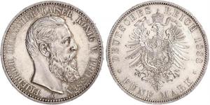 5 Mark Königreich Preußen (1701-1918) Silber Friedrich III. (Deutsches Reich) (1831-1888)