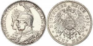5 Mark Königreich Preußen (1701-1918) Silber Wilhelm II, German Emperor (1859-1941)